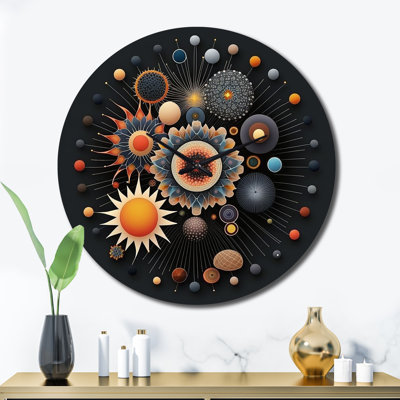 Horloge murale géométrique V