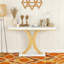 Table de vestibule étroite avec base géométrique-782163908