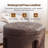  Faux Leather Upholstered Round Ottoman with Storage-411347291