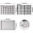3 Stackable Jewellery Trays Organizer Set For Drawers, Jewellery Drawer Insert Divider Jewel Display Storage With Removable Dividers -Grey