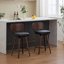 Ensemble de 2 tabourets de bar pivotants, tabourets de bar rembourrés à hauteur de comptoir, chaises de bar modernes Mid-Century-131584282
