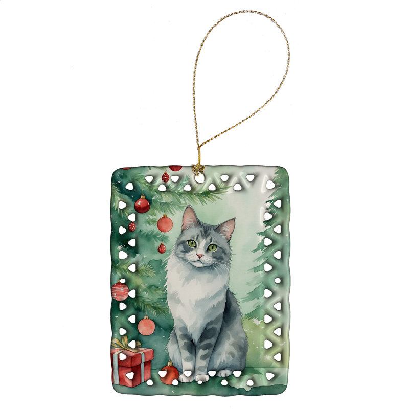 Ornement en porcelaine australienne, Chat australien