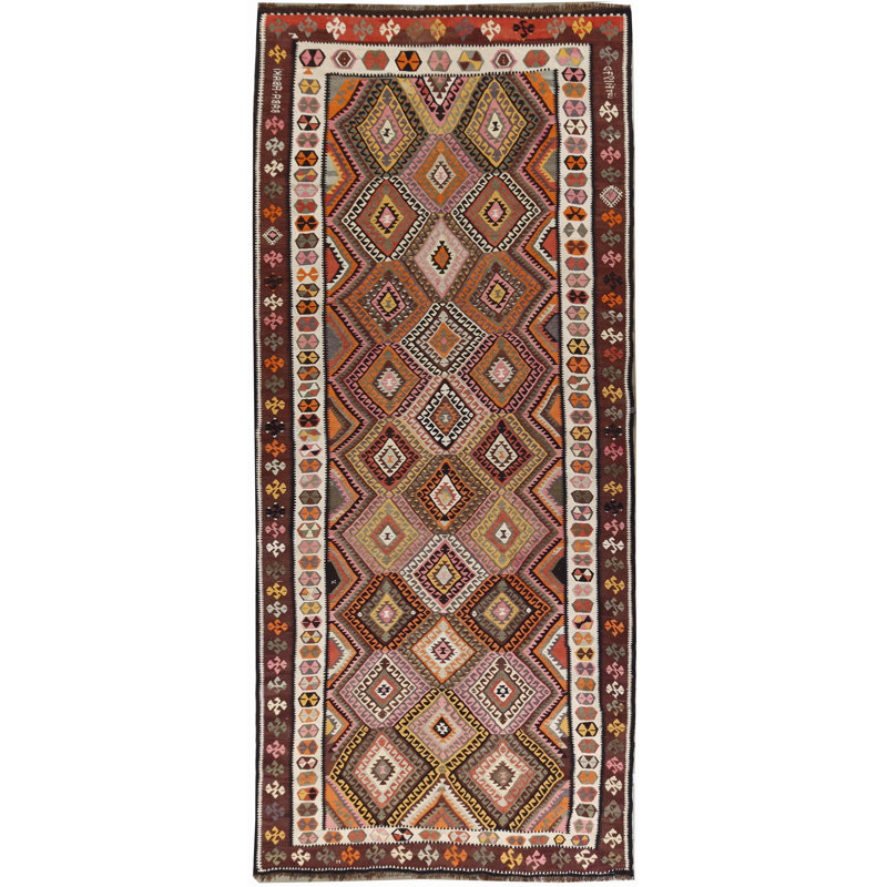 Tapis de couloir rétro Kilim