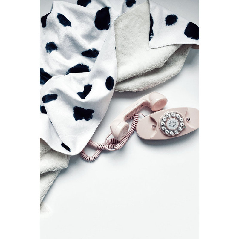 Jeté en laine Rebecca Dalmatian