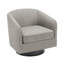 Fauteuil demi-tonneau pivotant avec cadre en bois massif Applewold-522230799