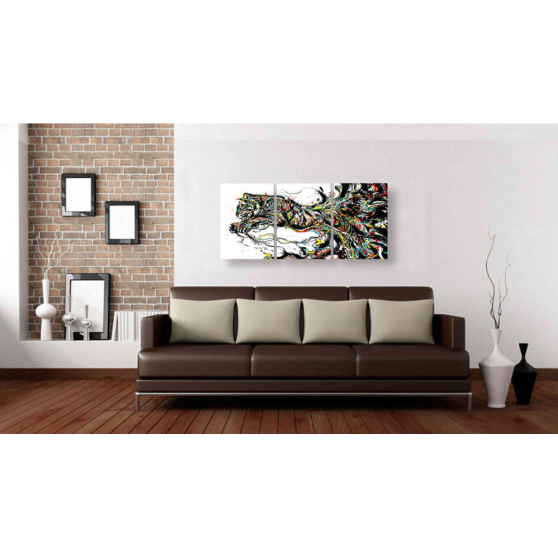 "Tiger Graffiti" Acrylic Wall Art, 42" x 20"