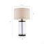 Lampe de table en verre