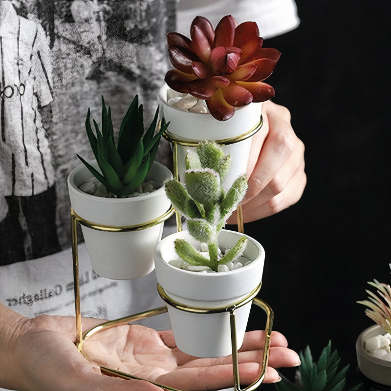 Pot à fleurs en métal 3 pièces Yitzi