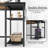 Myra 47" W Home Office Computer Writing Study Desk with Storage Shelves-1220736449