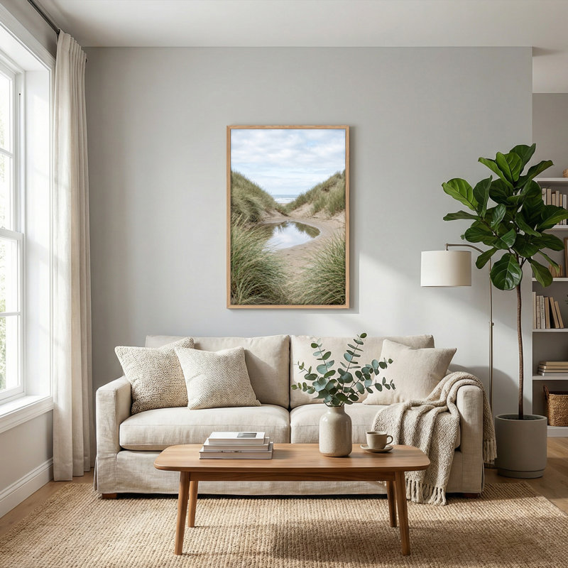 «Beach Dunes», reproduction d'art sur toile, ensemble de 1, Naturel, H 48 po x l 36 po
