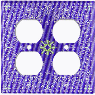 Patterned 2 - Gang Standard Wall Plate