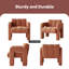Chaise d'appoint pratique et large rembourrée-1672973459