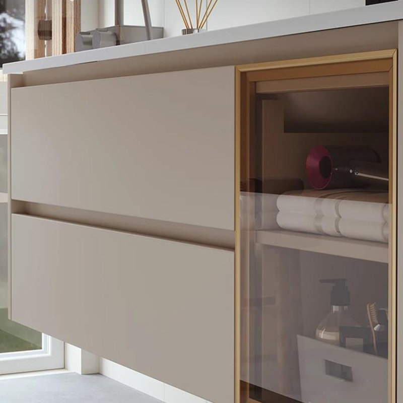 Simple modern bathroom cabinet