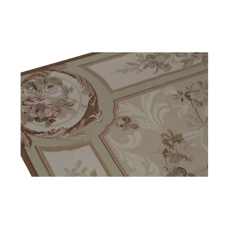 Needlepoint Wool Oriental Area Rug