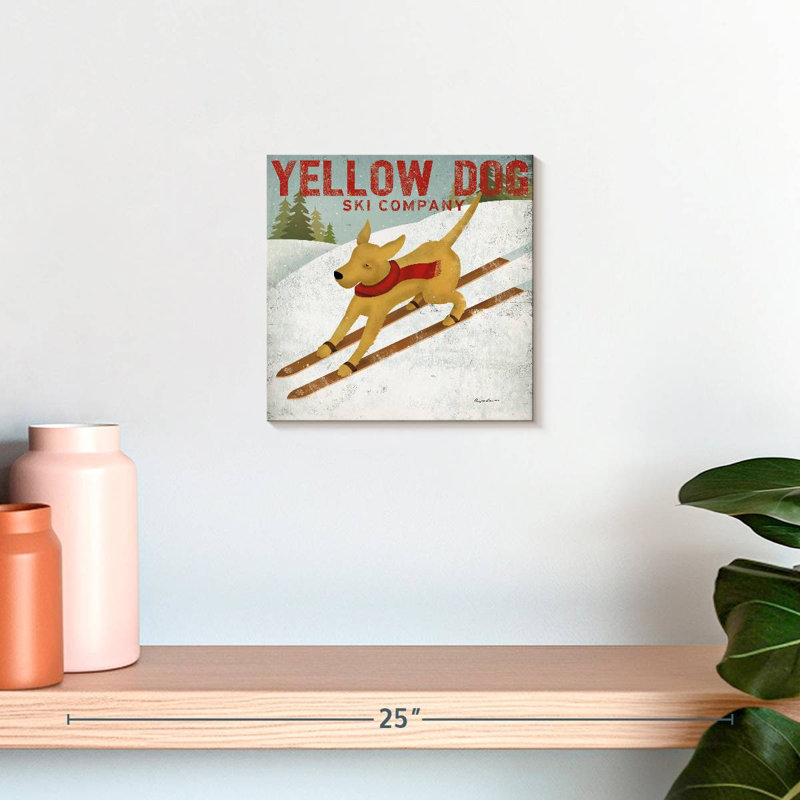 Brampt Yellow Dog Ski Co, H 10 po x l 10 po
