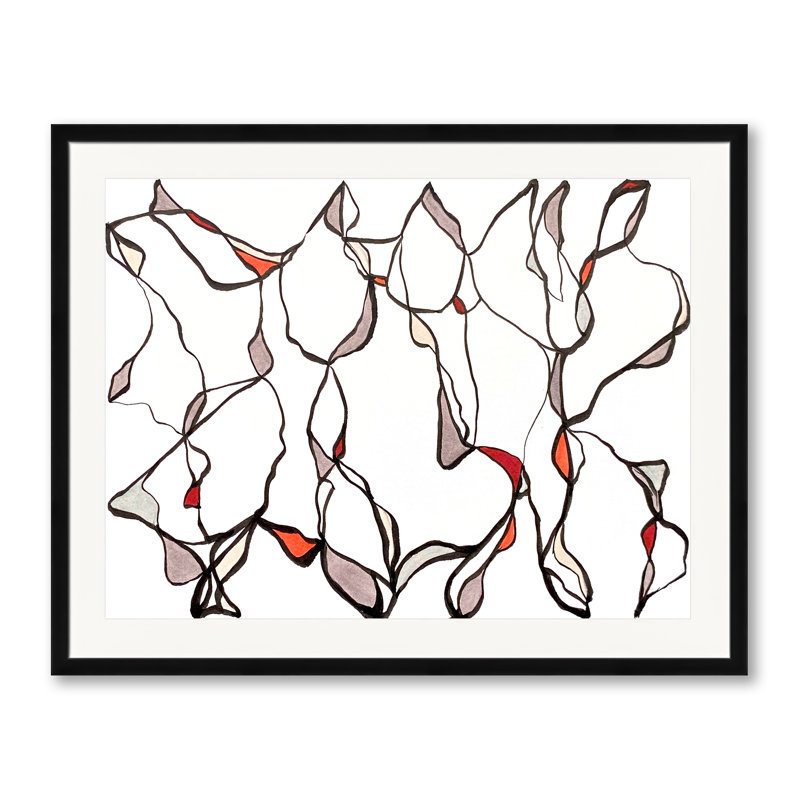 Musing Series 2.4 Print by Susan Arthur, Black Framed Paper, 24" H x 30" W