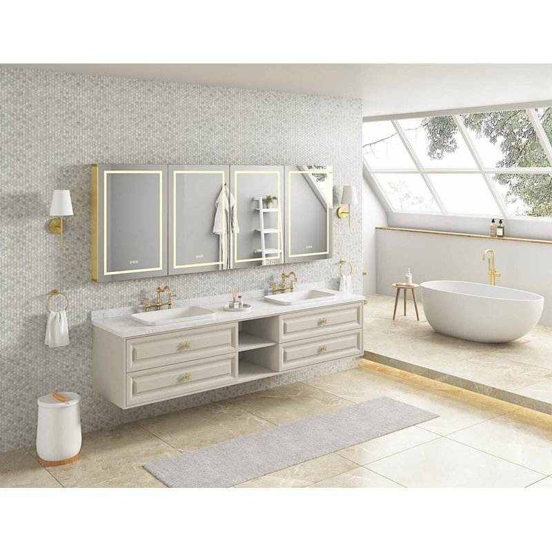 Armoire à pharmacie 144 tablettes avec miroir 144 W 144 H