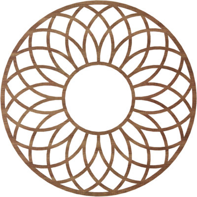 Médaillon de plafond en bois ajouré Cannes