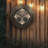 Aerick 21 in. Outdoor Quartz Wall Clock with Illuminated Backlight