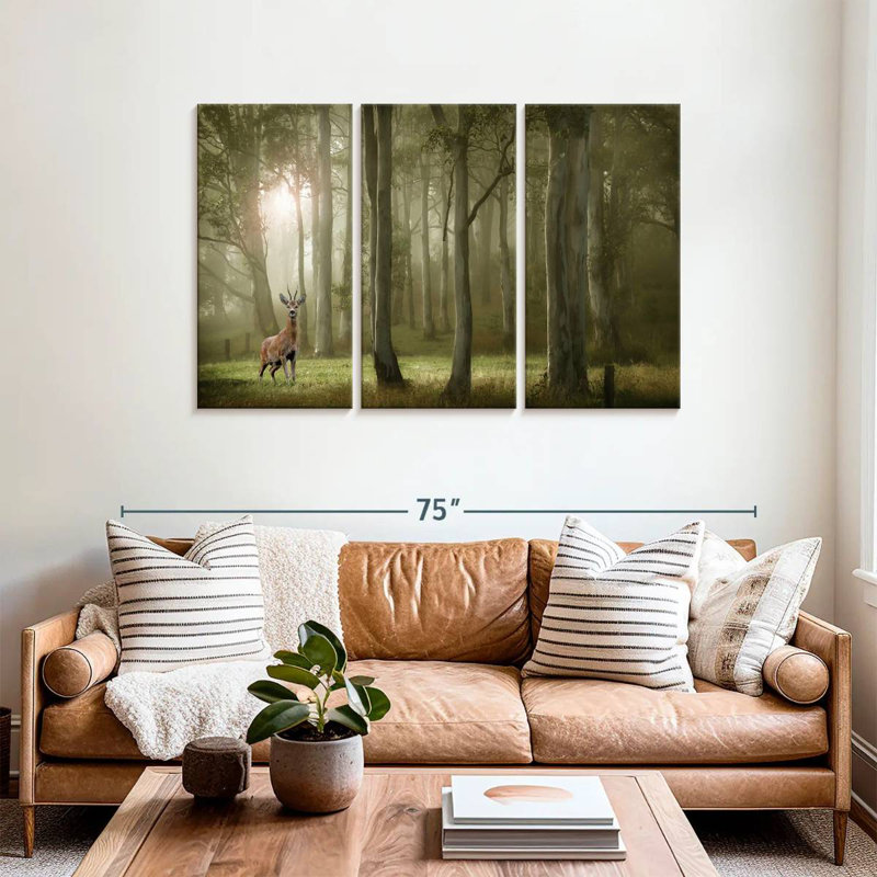 Brampt French Forest Deer, 36" H x 57" W
