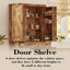 Armoire de cuisine - support coulissant, 6 tablettes suspendues / réglables, 2 portes (bois massif et bois d'ingénierie, 5 tons de bois)-1534091211