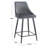 Kelsey Upholstered Counter Stool with Metal Frame-1463957479