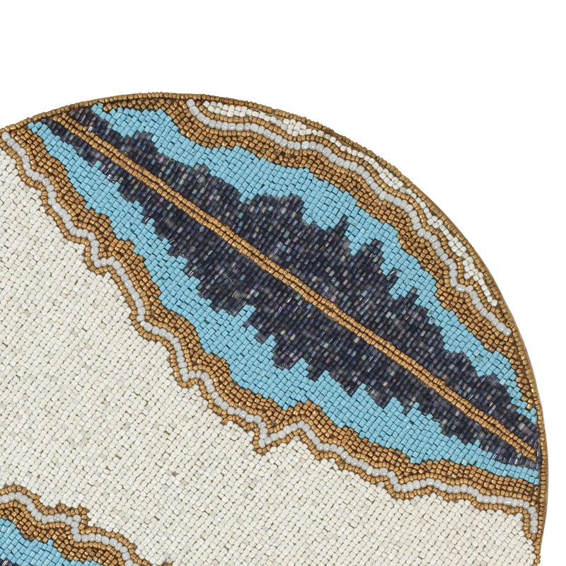 Napperon Birchel, Bleu/Ivoire