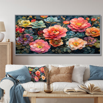 Albury Spring Symphony Garden of Echeveria Elegans Succulent I - art mural succulent pour le salon