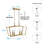 Stenberg 4-Light Glod X Frame Lantern Pendant for Kitchen Island Dining Table