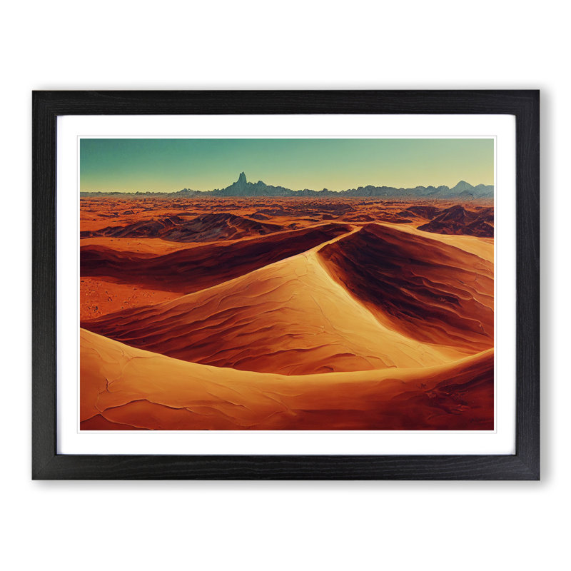 Unforgettable Desert - Framed Print, Black, 46cm H x 64cm W x 2cm D