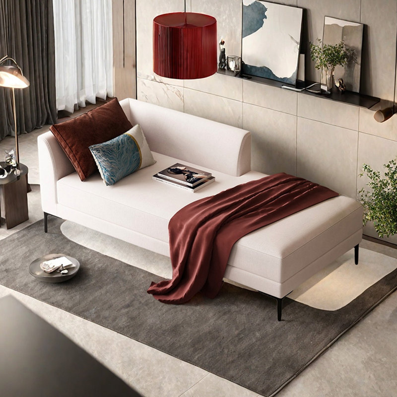 Méridiennes d'intérieur modernes Modern Living, Orienté à gauche (vu de face), Beige