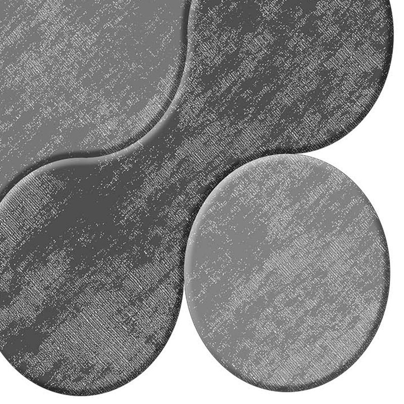 Soft & Absorbent Bathmat Set (2 Pieces), Grey | 100% Polyester, 1.6 lbs/sq yd, 0.4 in Pile Height | Non-Slip Underside, Antibacterial, Machine Washable | 19.7 x 23.6 in & 23.6 x 39.4 in | Perfect for Bathroom Decor