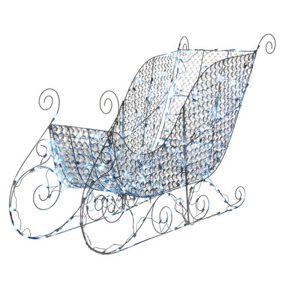 The Holiday Aisle® 60in. Santa's Sleigh with LED Lights