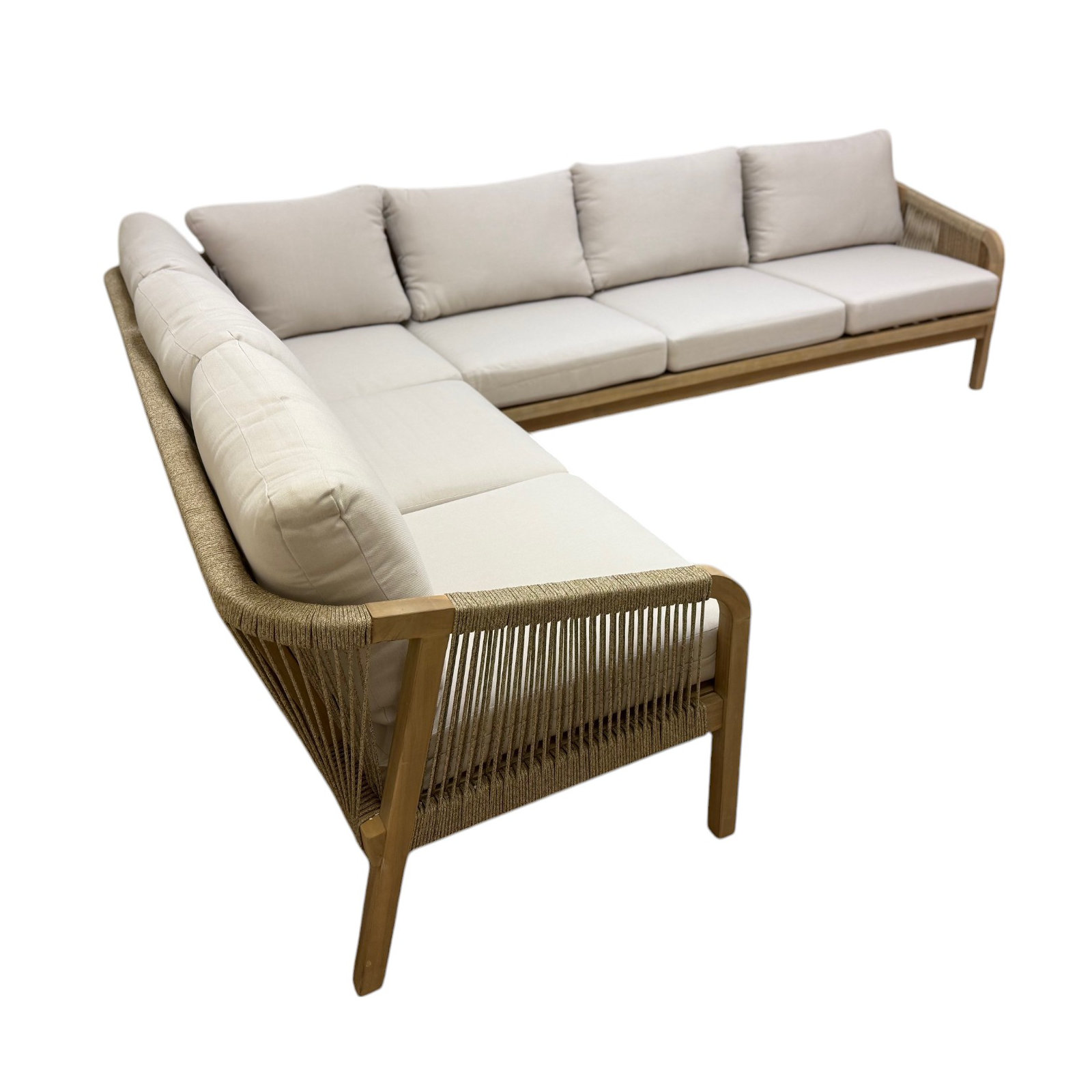 Bowery 2 PIECE SECTIONAL, BEIGE, White