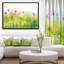 Vert, mauve, cosmos abstrait de fleurs - impression-35061062-26682563