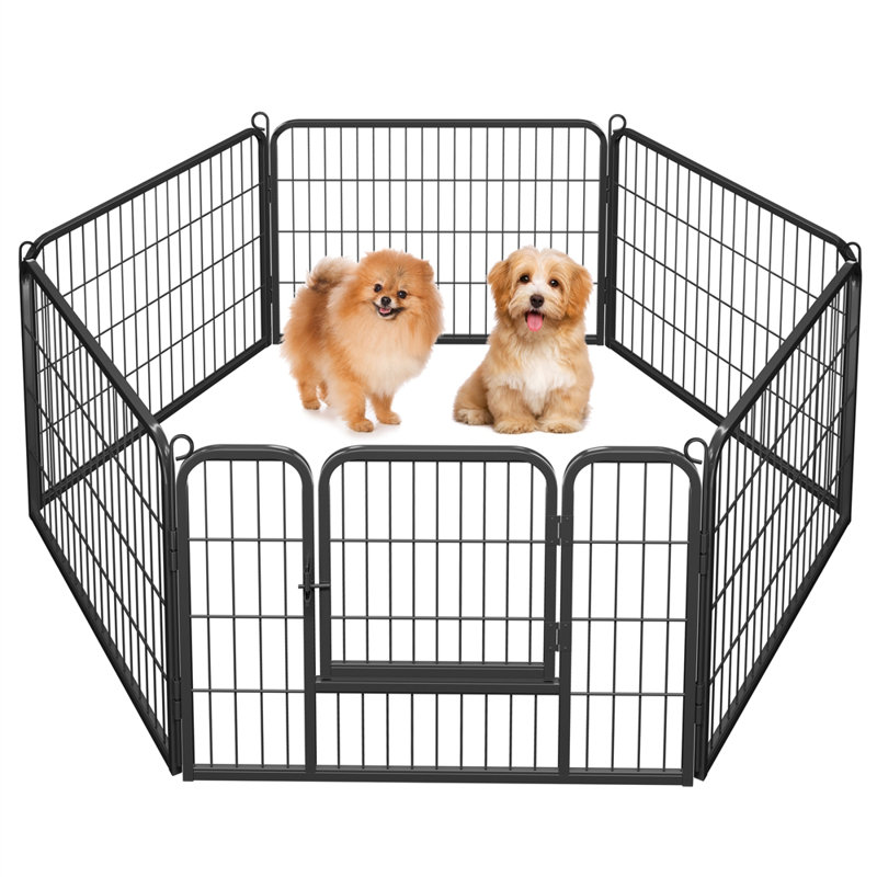 Metal Exercise Pen With Door, 6 pcsca 80 x 60 cm