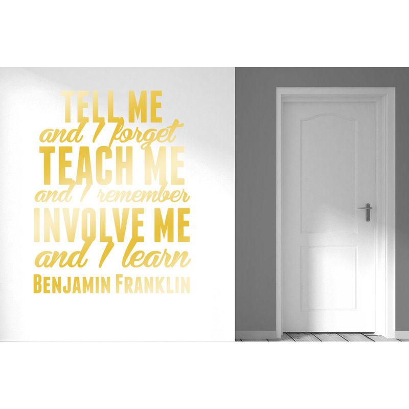 Wall Decal, Medium, Shiny Gold