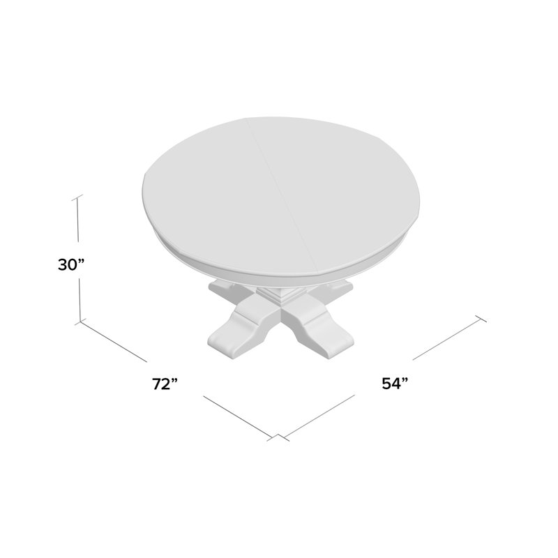 Table de salle à manger extensible Althorp - Victory, L 72 po x l 72 po