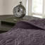 Courtepointe mauve pour lit double / grand lit - Rembourrage en coton prélavé pour une nuit de sommeil