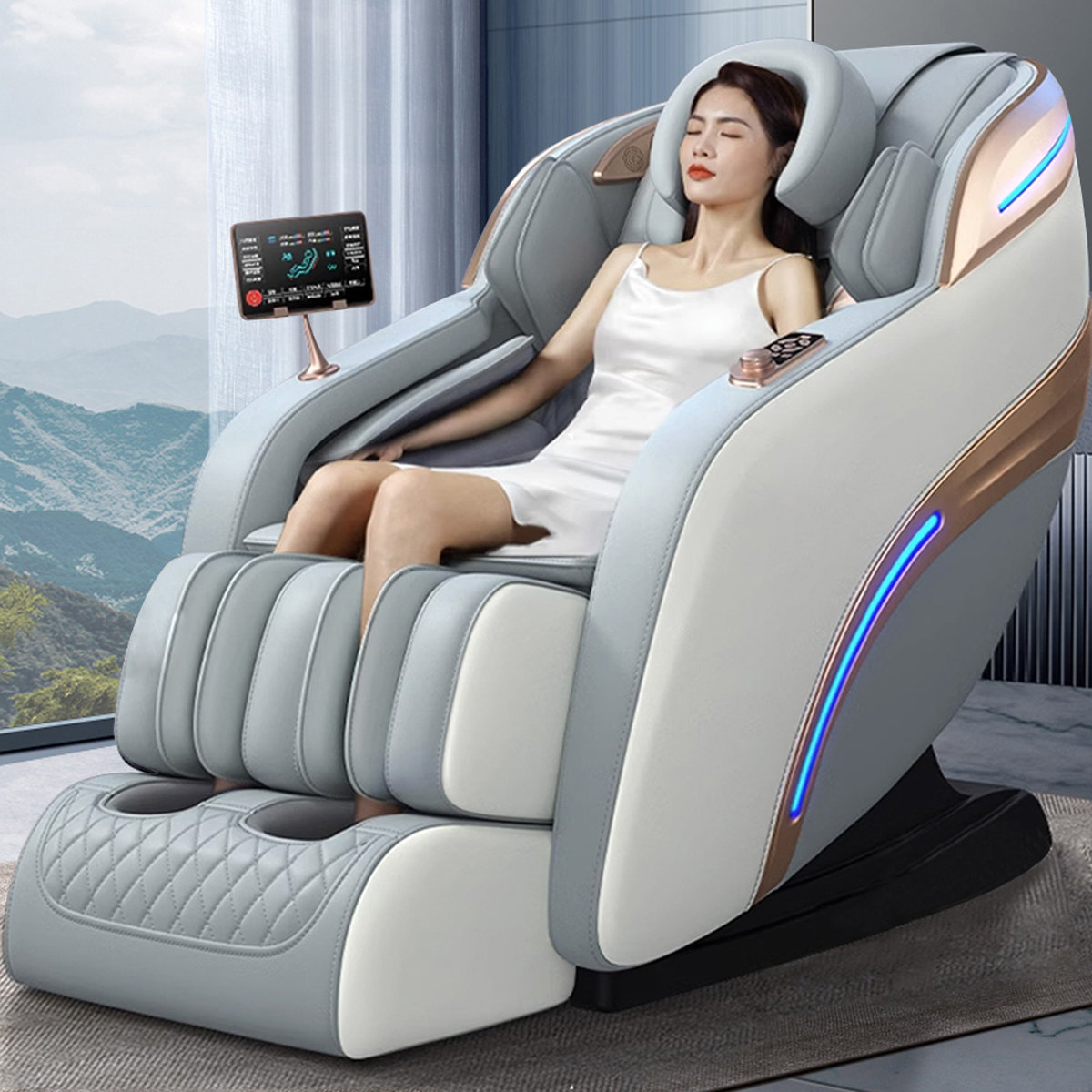 Sandz Tophand 2024 Full Body 4d Massage Chair Sl Track Zero Gravity Shiatsu Recliner Zero Gravity 0821