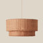 Cocktail Two-Tier Wicker Pendant