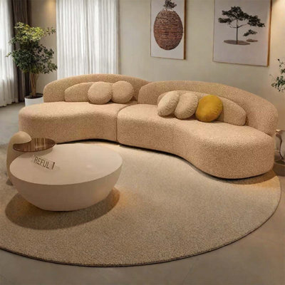 Minimalist creative cream style living room sofa
