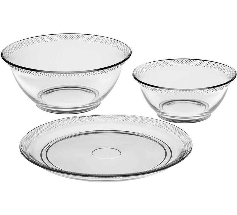 Ancrage Ensemble de service de vaisselle 3 pièces