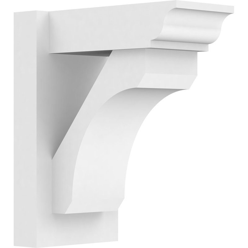 H 7 po x l 12 po x P 14 po H de style architectural en PVC avec extrémités traditionnelles, L 7 po, H 14 po x P 12 po