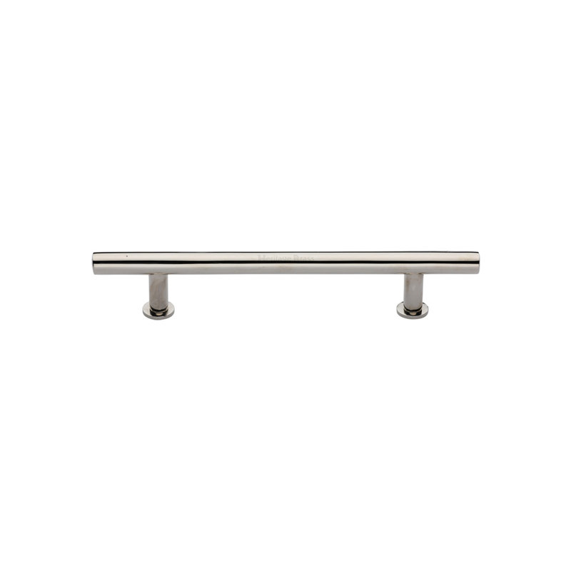 Heritage Brass Heritage Cabinet Pull T-Bar Design with Rose, 165cm L x 11cm W, Polished Chrome
