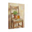 Chaise en bois Plants & Flowers avec plante et pot-522314016