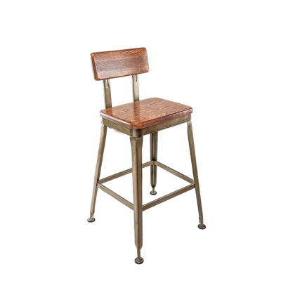Tabouret de bar et de comptoir en bois massif Manzie