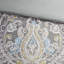 Housse de couette en coton très grand gris avec motif et 2 coussins décoratifs faits de literie