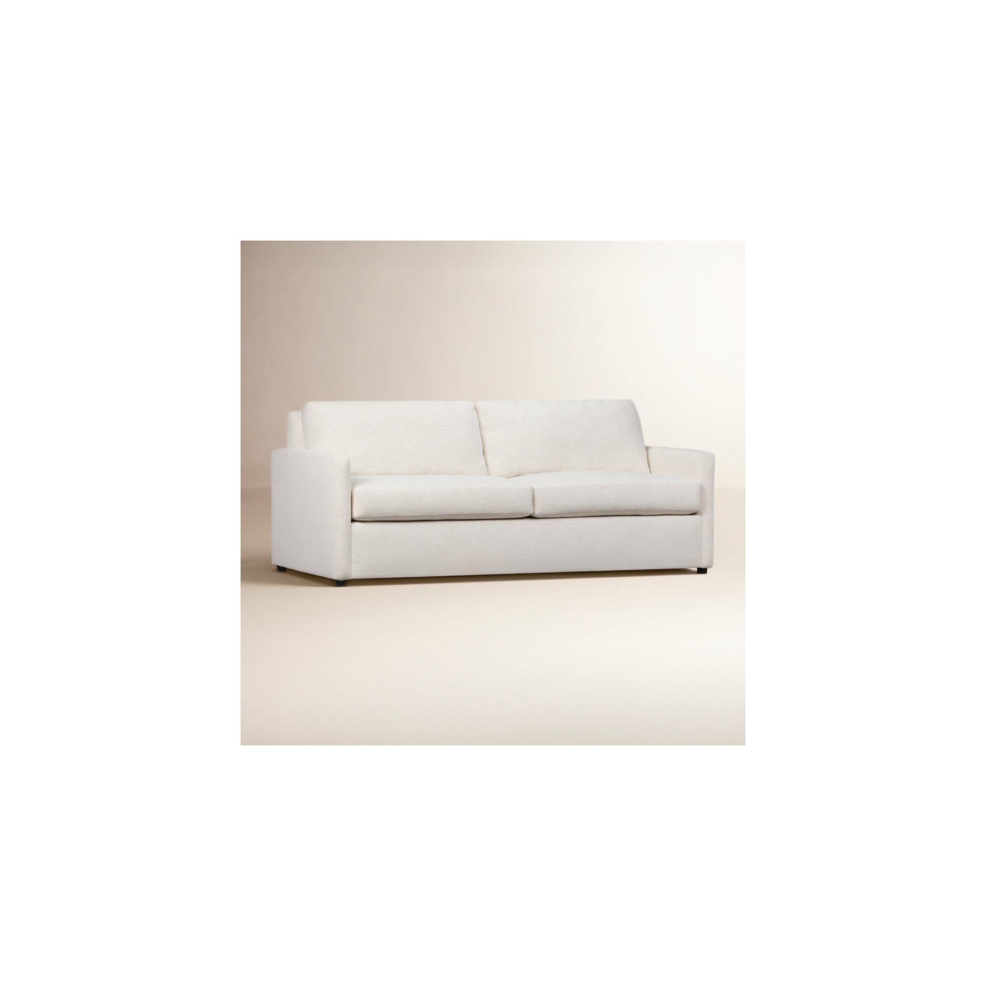 Damari 84" Upholstered Queen Sleeper Sofa, Nomad Snow Crypton® Chenille