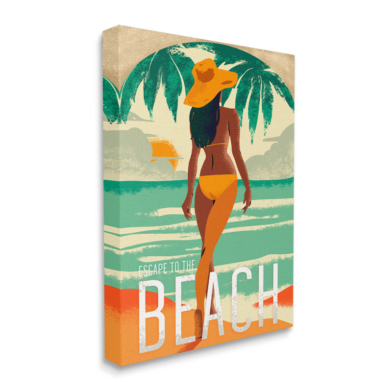 «Escape To Beach Holiday» par Ziwei Li, H 20 po x l 16 po x P 1,5 po